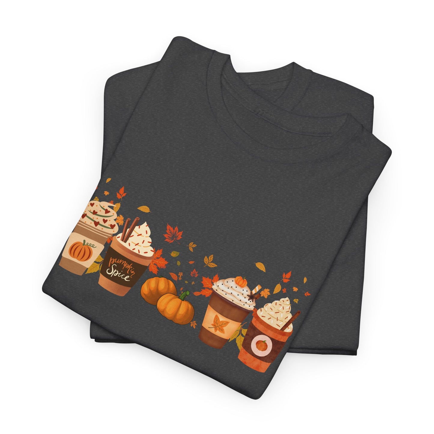 Fall Pumpkin Spice Latte Design Gildan T-shirt