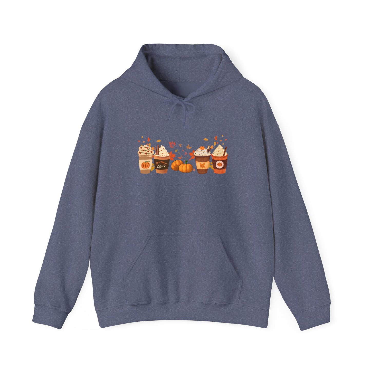 Fall Pumpkin Spice Latte Design Gildan Hoodie