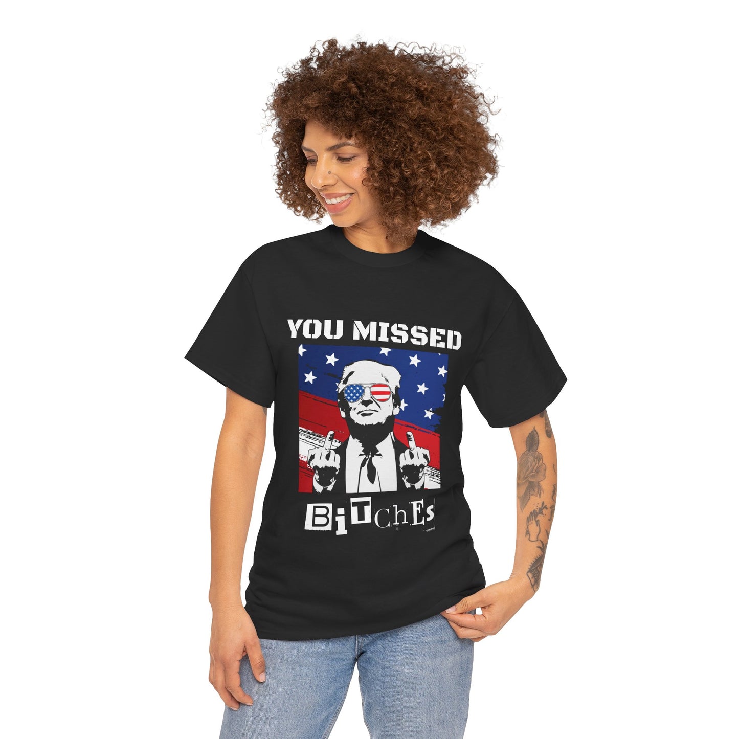 Trump - You Missed B*tches - Dark Gildan Heavy T shirt