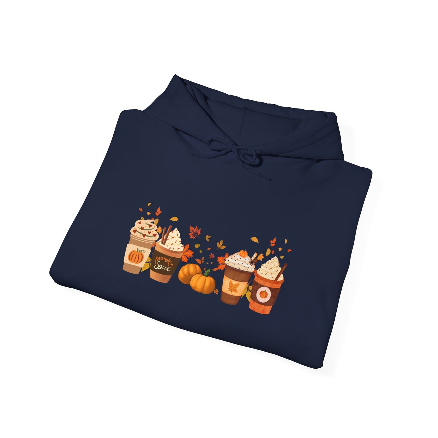 Fall Pumpkin Spice Latte Design Gildan Hoodie