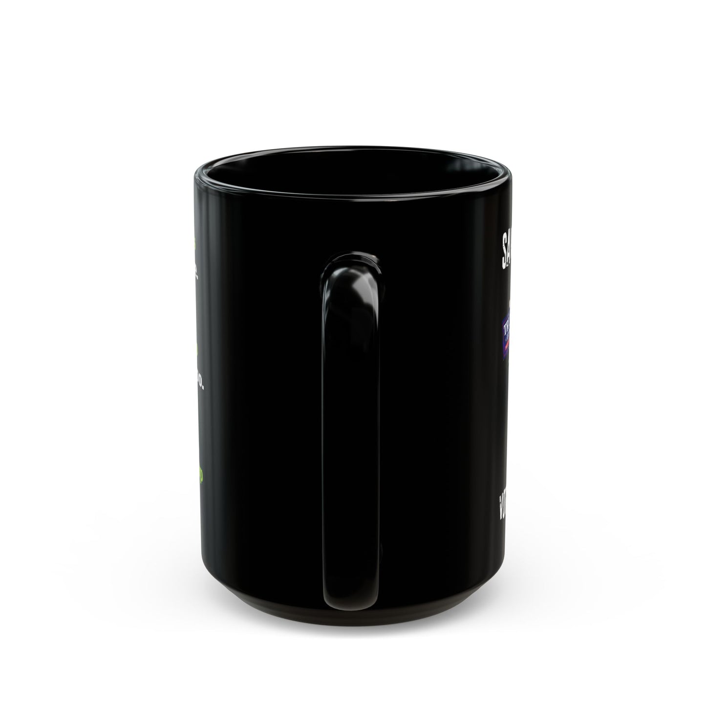 Save Zombies, Vote Trump – Halloween & Election Crossover Black Coffee Mug (11oz, 15oz)
