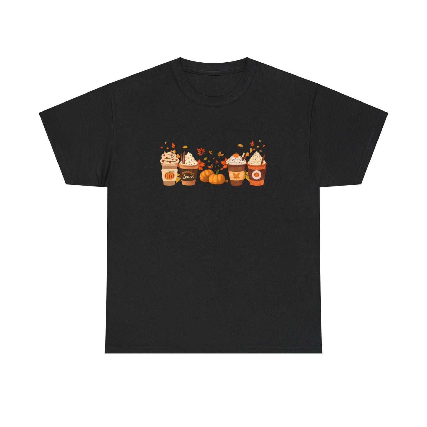Fall Pumpkin Spice Latte Design Gildan T-shirt