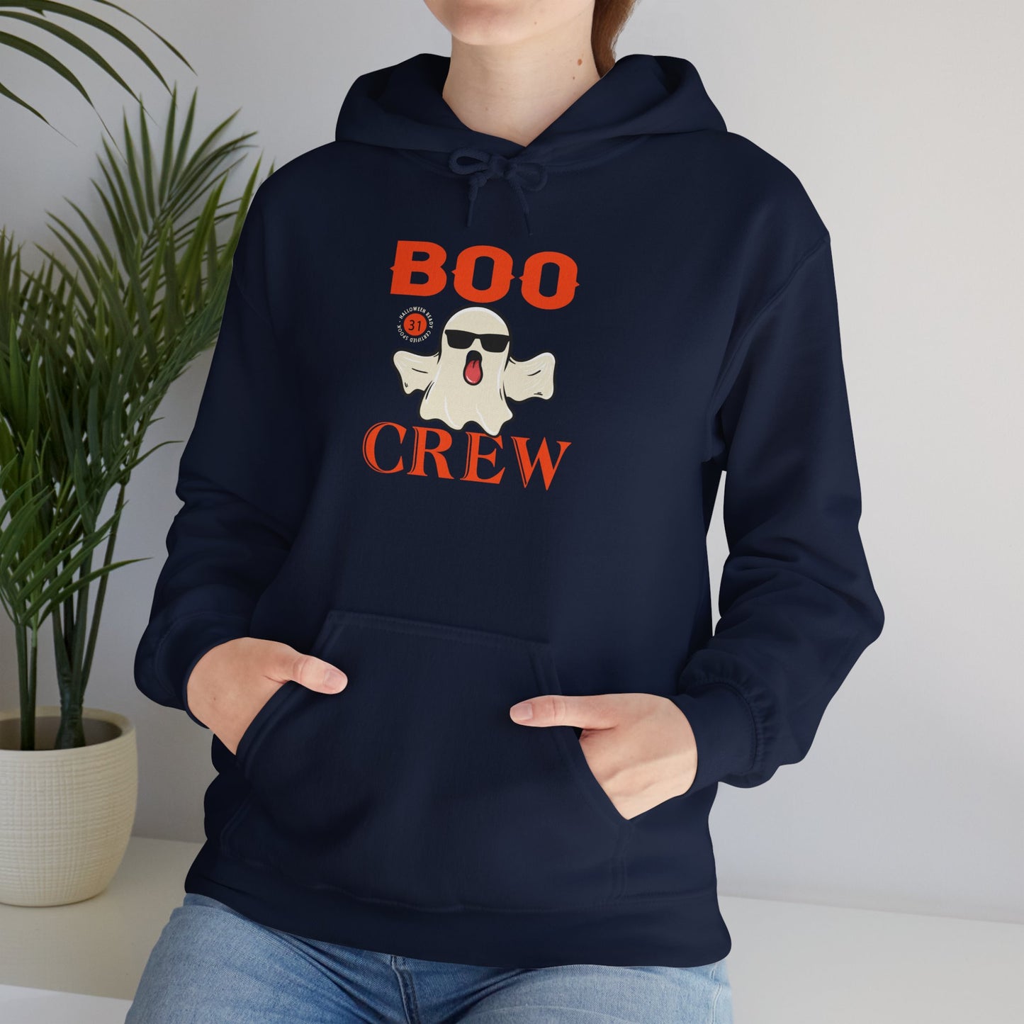 Boo Crew Halloween Hoodie | Spooky Season Ghost Sweatshirt
