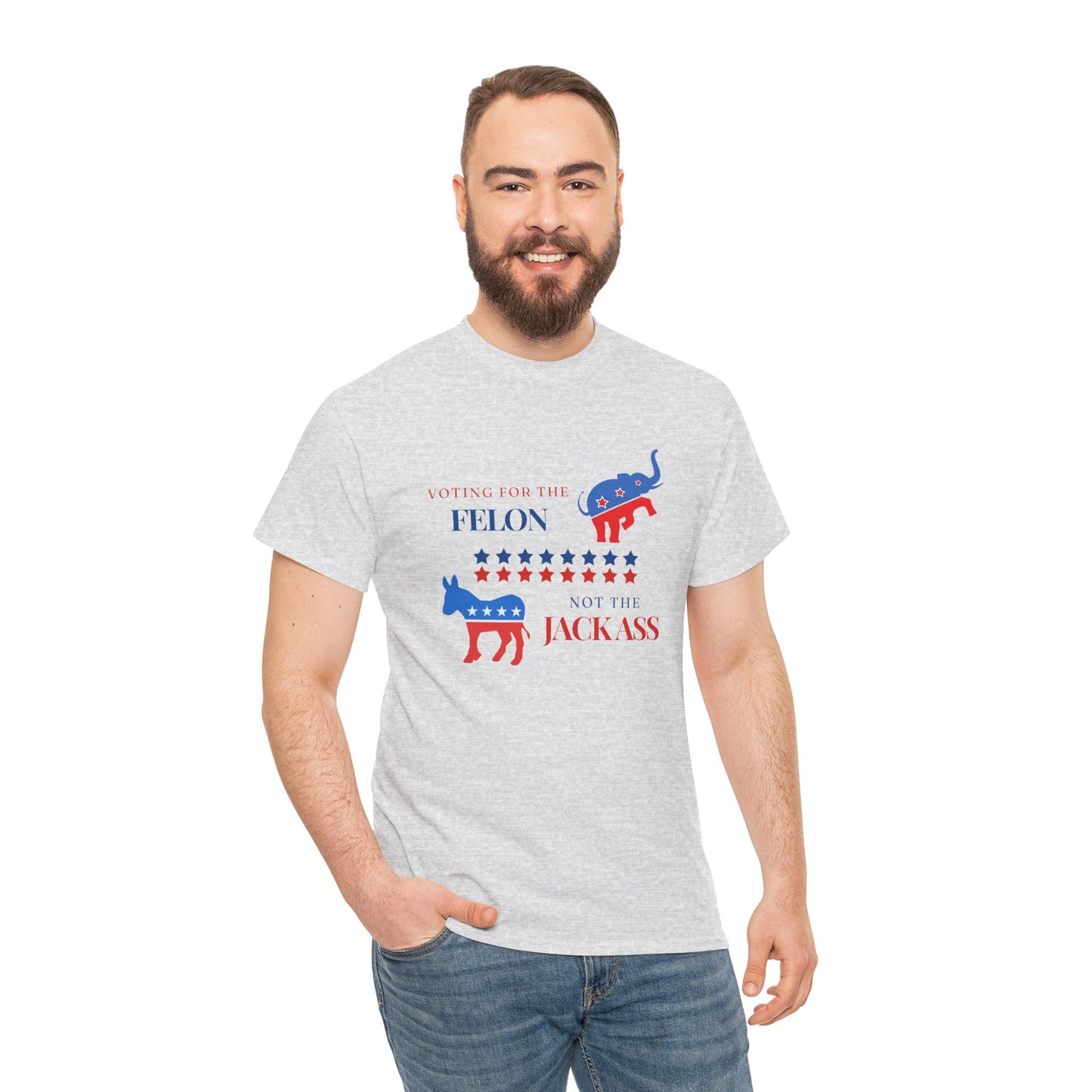 Voting for the Felon Not the Jackass! - Premium Standard T-Shirt