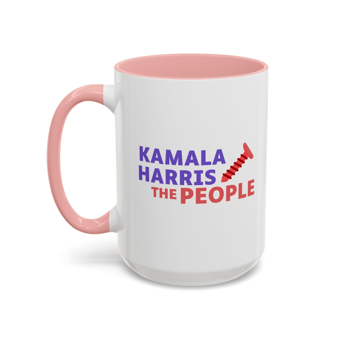 Kamala Harris "Screwing the People" Accent Coffee Mug – 11oz & 15oz