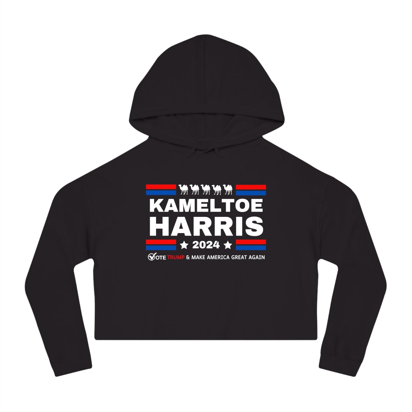 Kameltoe Harris 2024 Bella+Canvas Women’s Cropped Hooded Sweatshirt