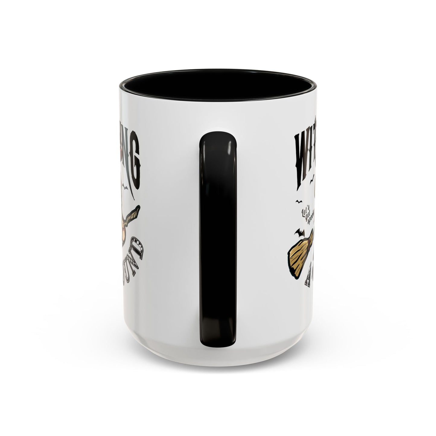 Witching A'Round Halloween Accent Mug | Witch Design Coffee Cup (11, 15oz)