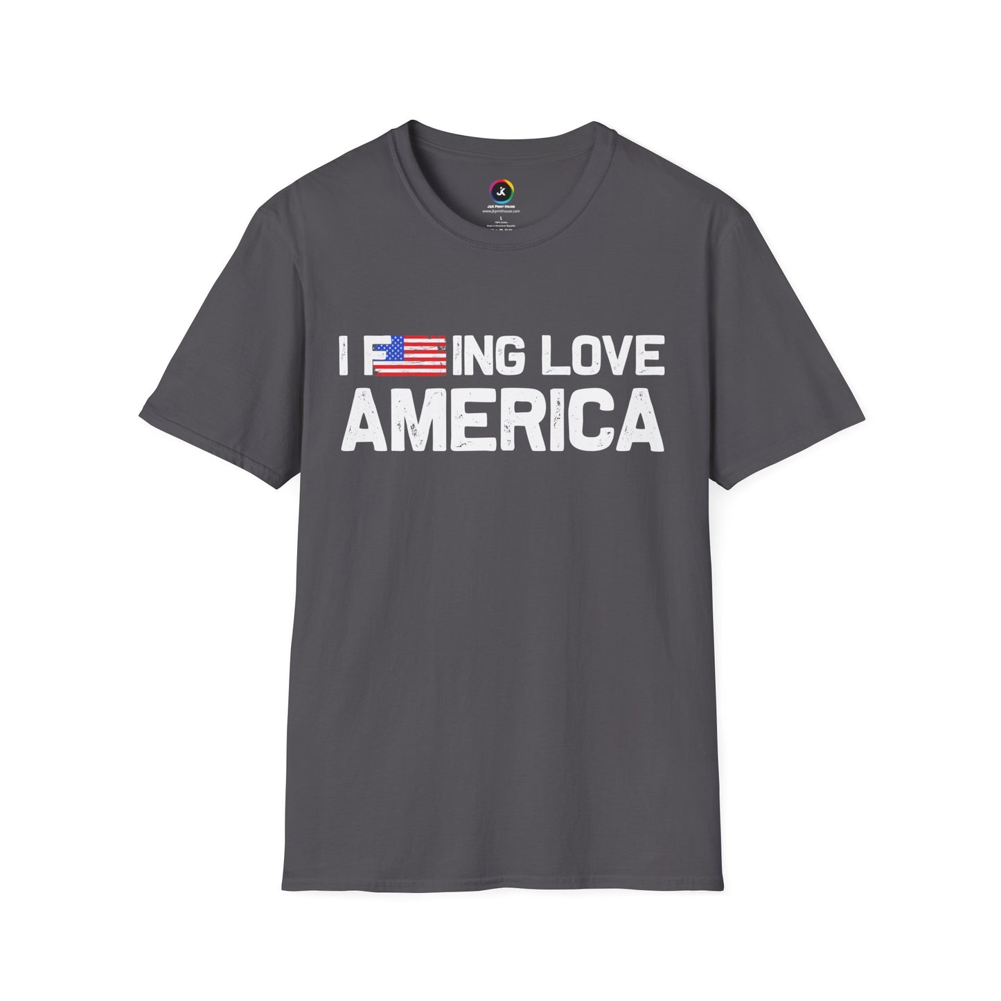F***ing Love America - Premium Softstyle Dark T-Shirt