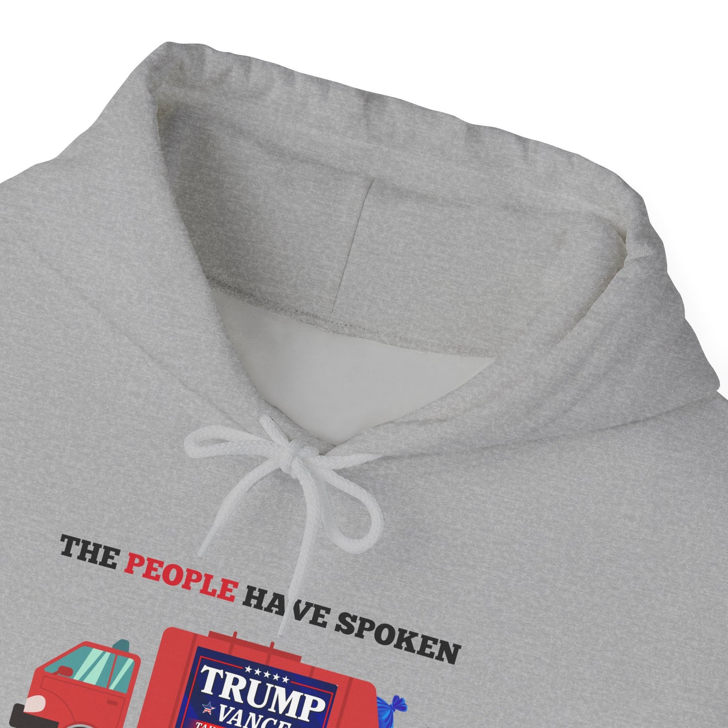 Trump 2024 Victory – The People Have Spoken Garbage Truck Design Hoodie