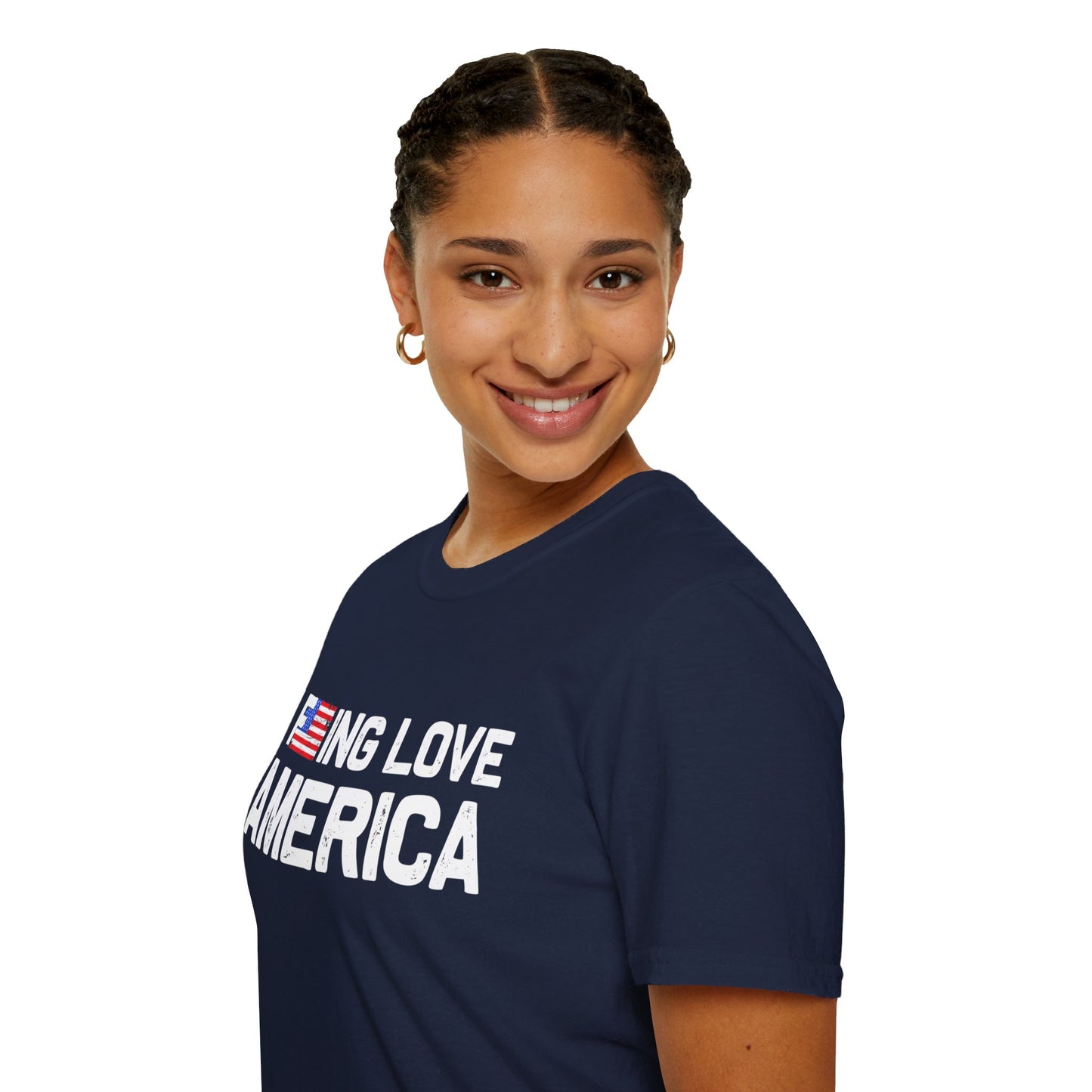 F***ing Love America - Premium Softstyle Dark T-Shirt