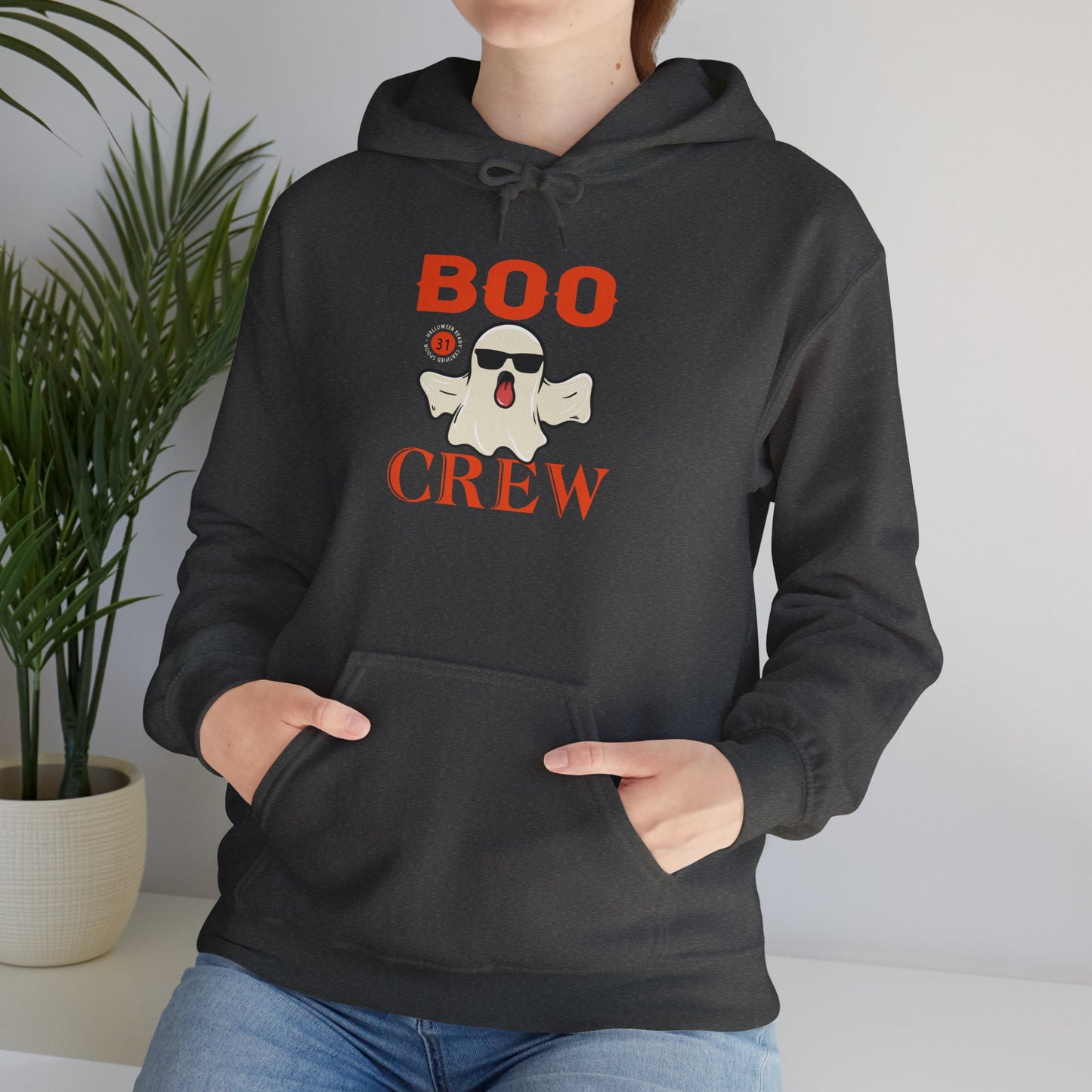 Boo Crew Halloween Hoodie | Spooky Season Ghost Sweatshirt