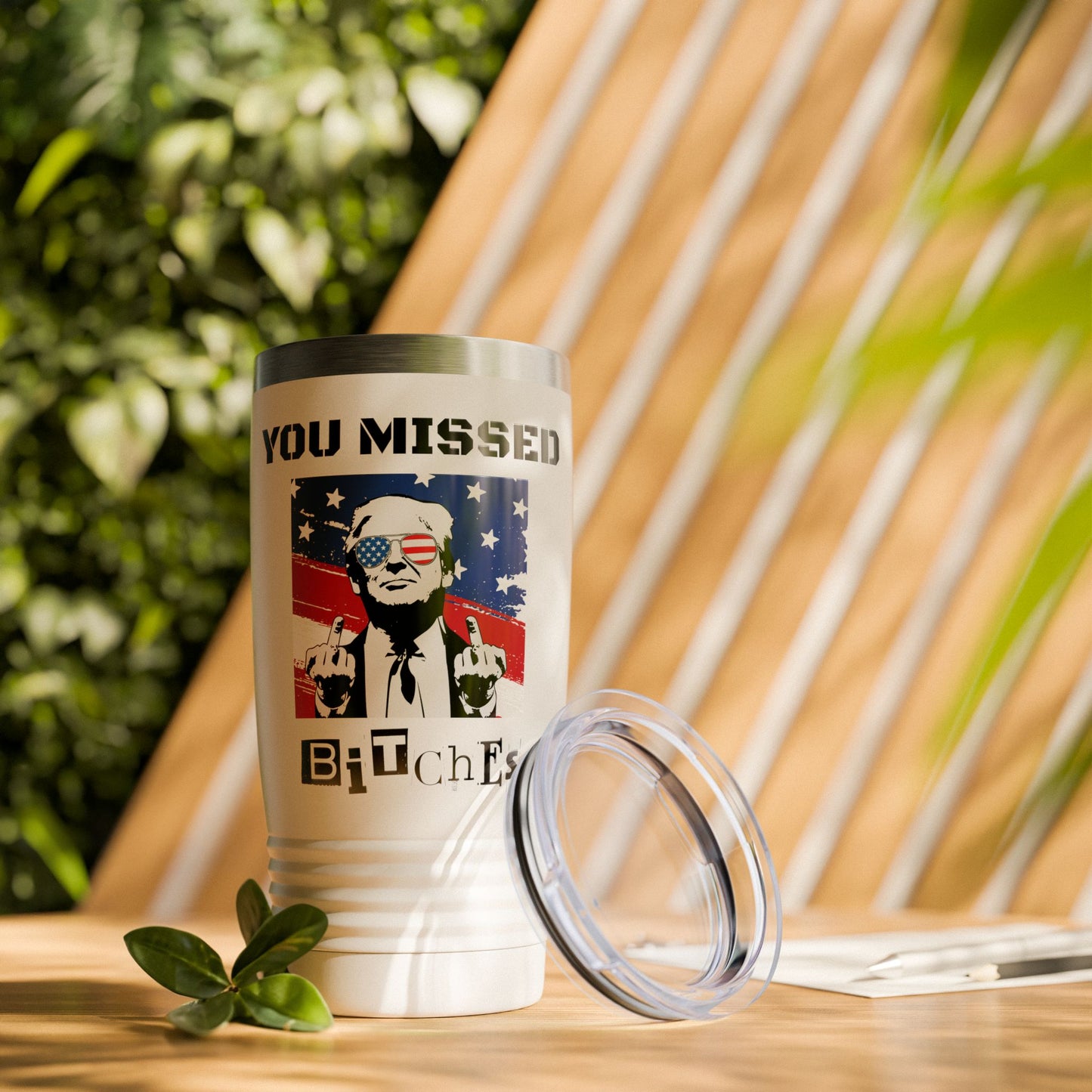 Trump "You Missed B*tches" 20oz Ringneck Tumbler | Pro Trump 2024 Election Gift