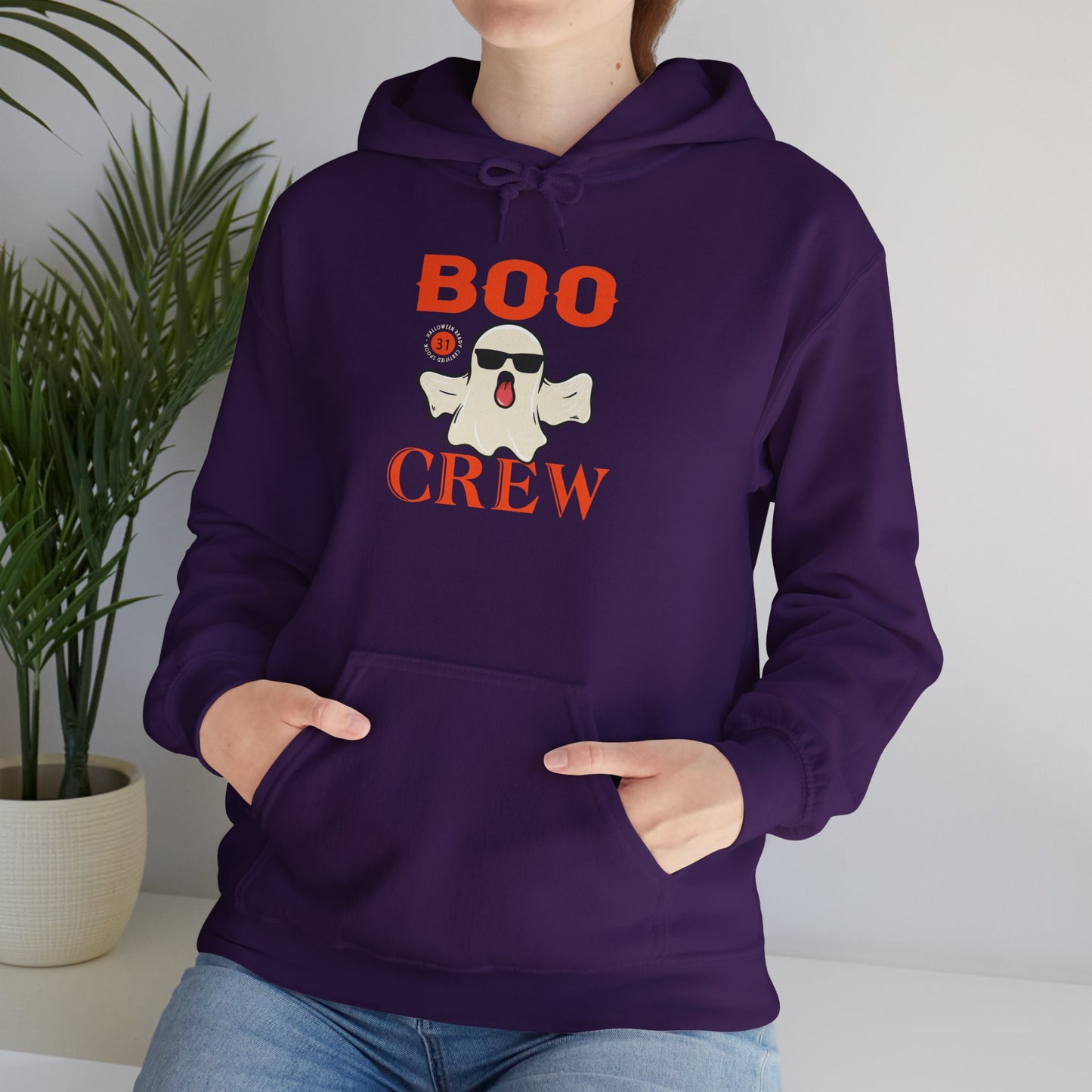 Boo Crew Halloween Hoodie | Spooky Season Ghost Sweatshirt