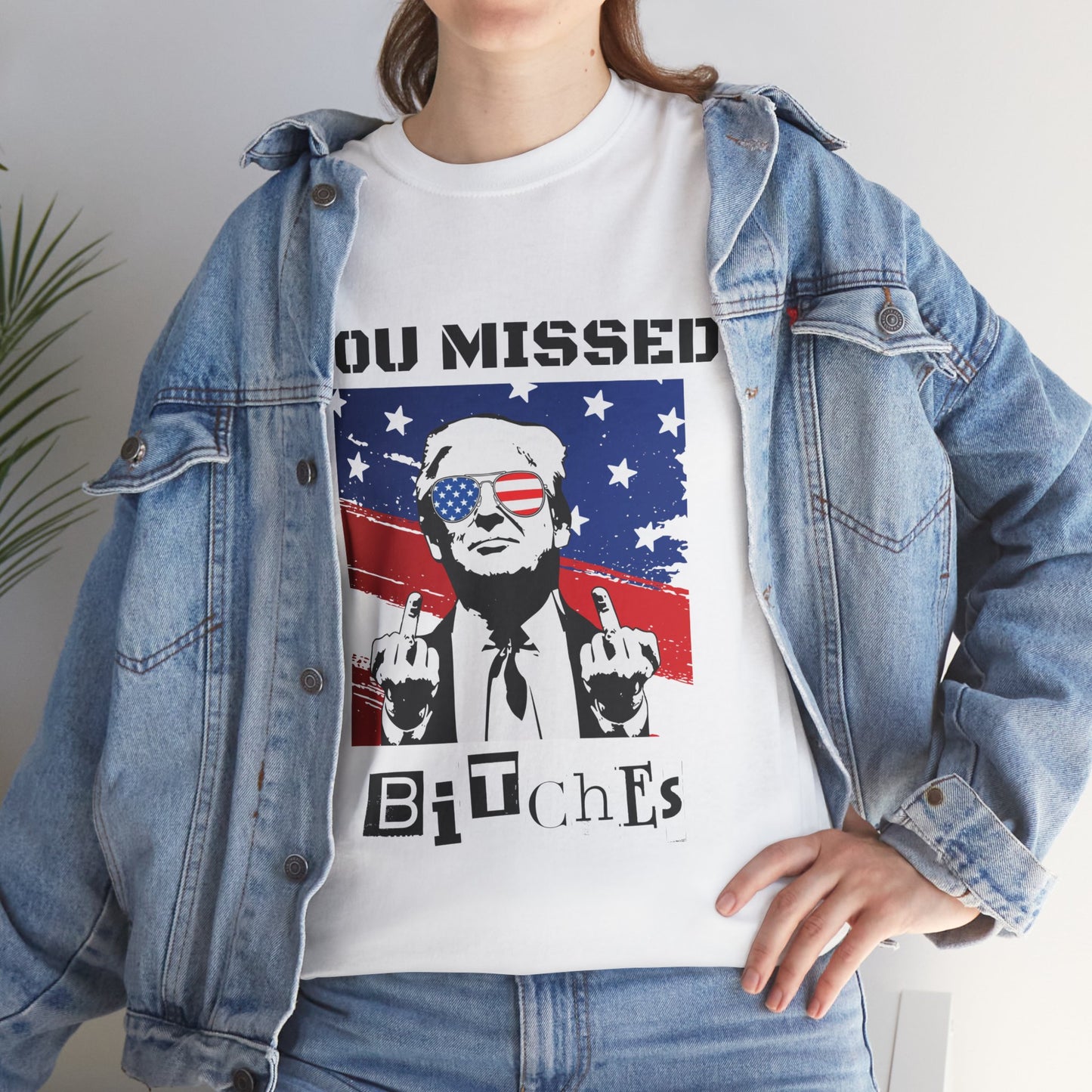 Trump - You Missed B*tches - Light Gildan Heavy T shirt