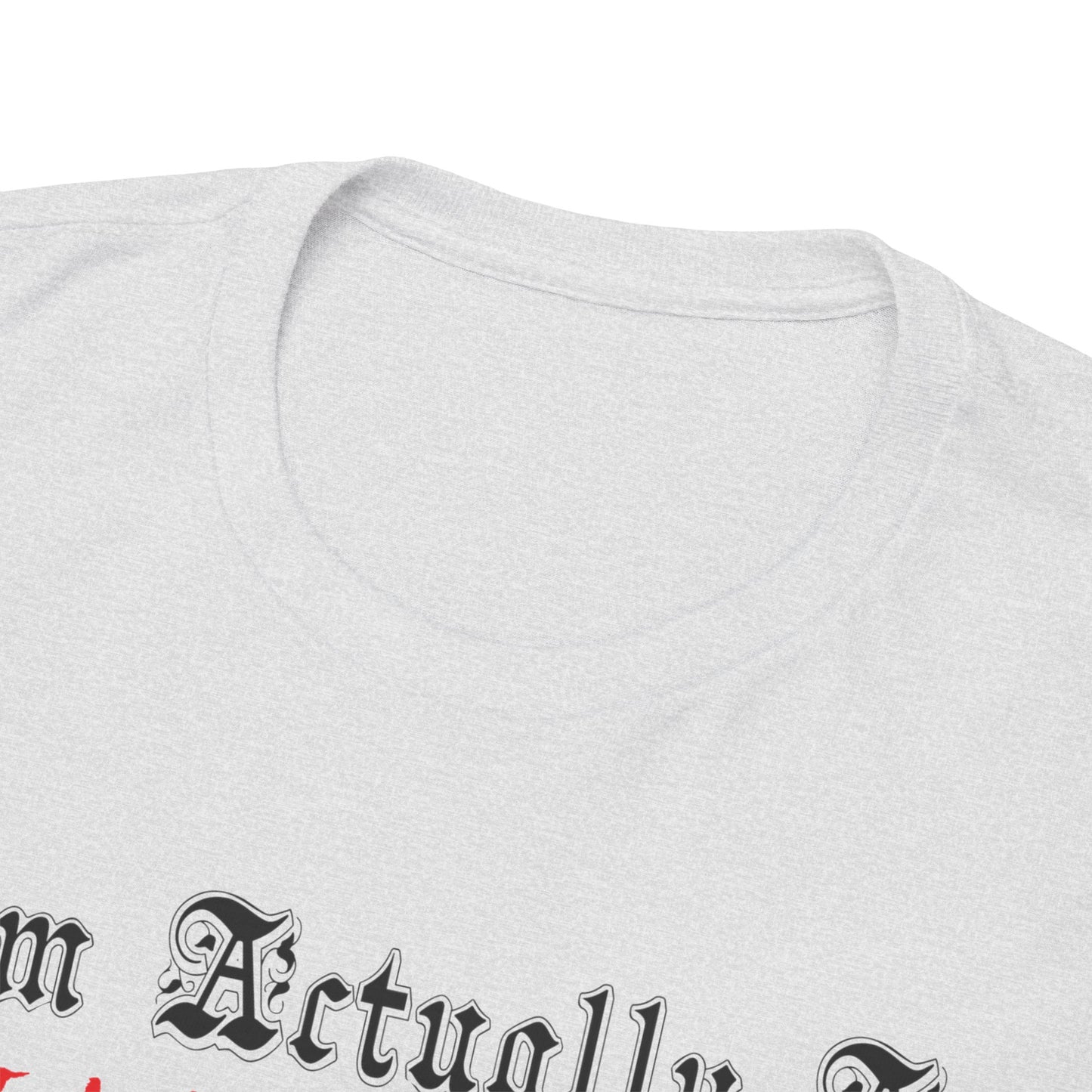 I'm Actually a Vampire Halloween Gildan T-Shirt | Funny Vampire Costume Tee