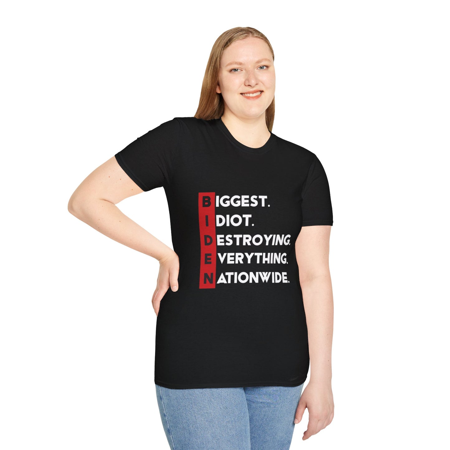Biden Acronym Politically Incorrect - Premium Dark Soft-Style T-Shirt