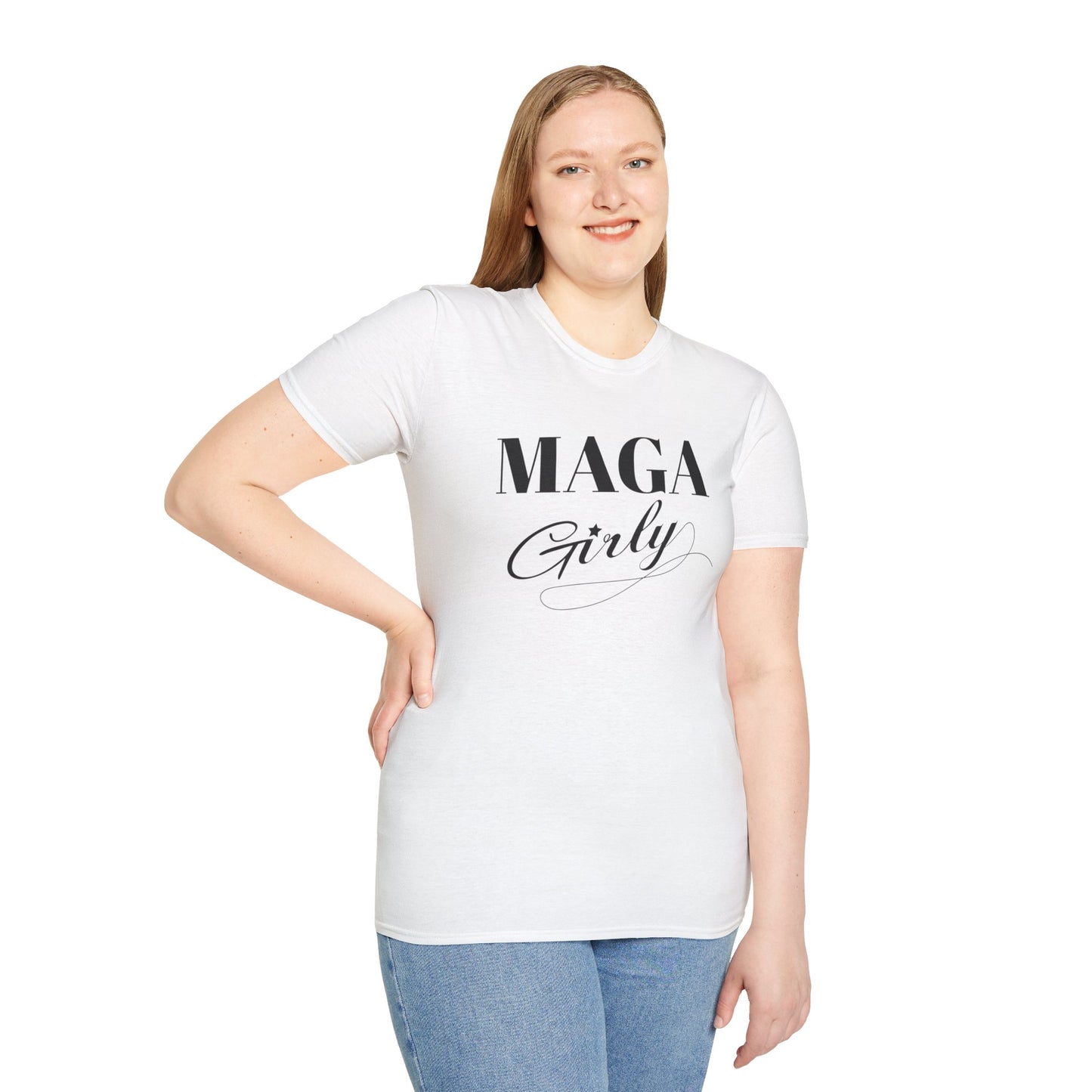 MAGA Girly Pro Trump Gildan Softstyle Shirt