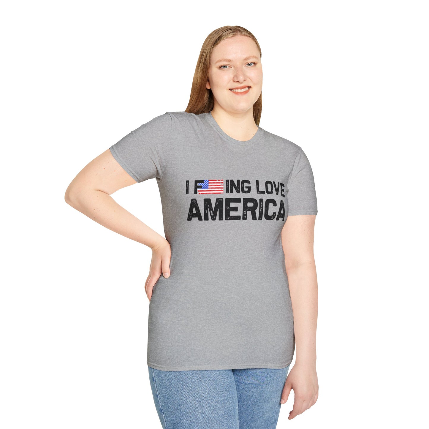 F***ing Love America - Premium Softstyle  Light T-Shirt