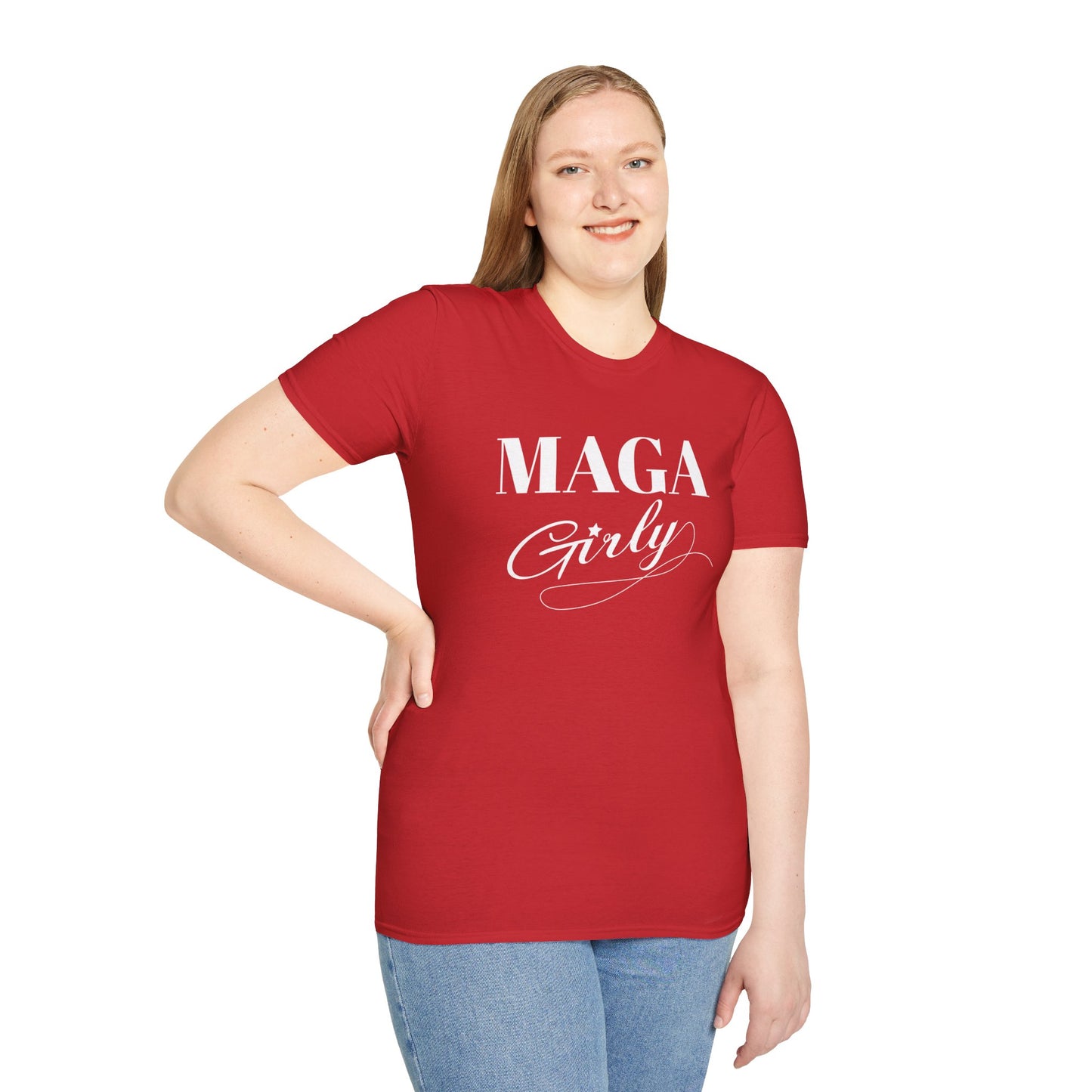 MAGA Girly Pro Trump Gildan Softstyle Shirt