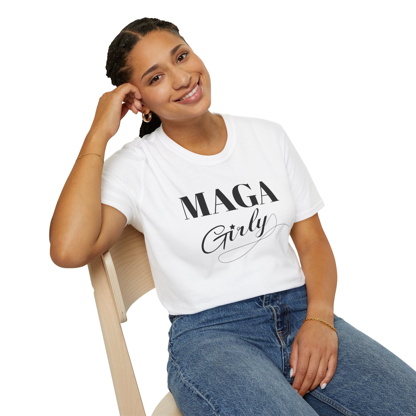 MAGA Girly Pro Trump Gildan Softstyle Shirt