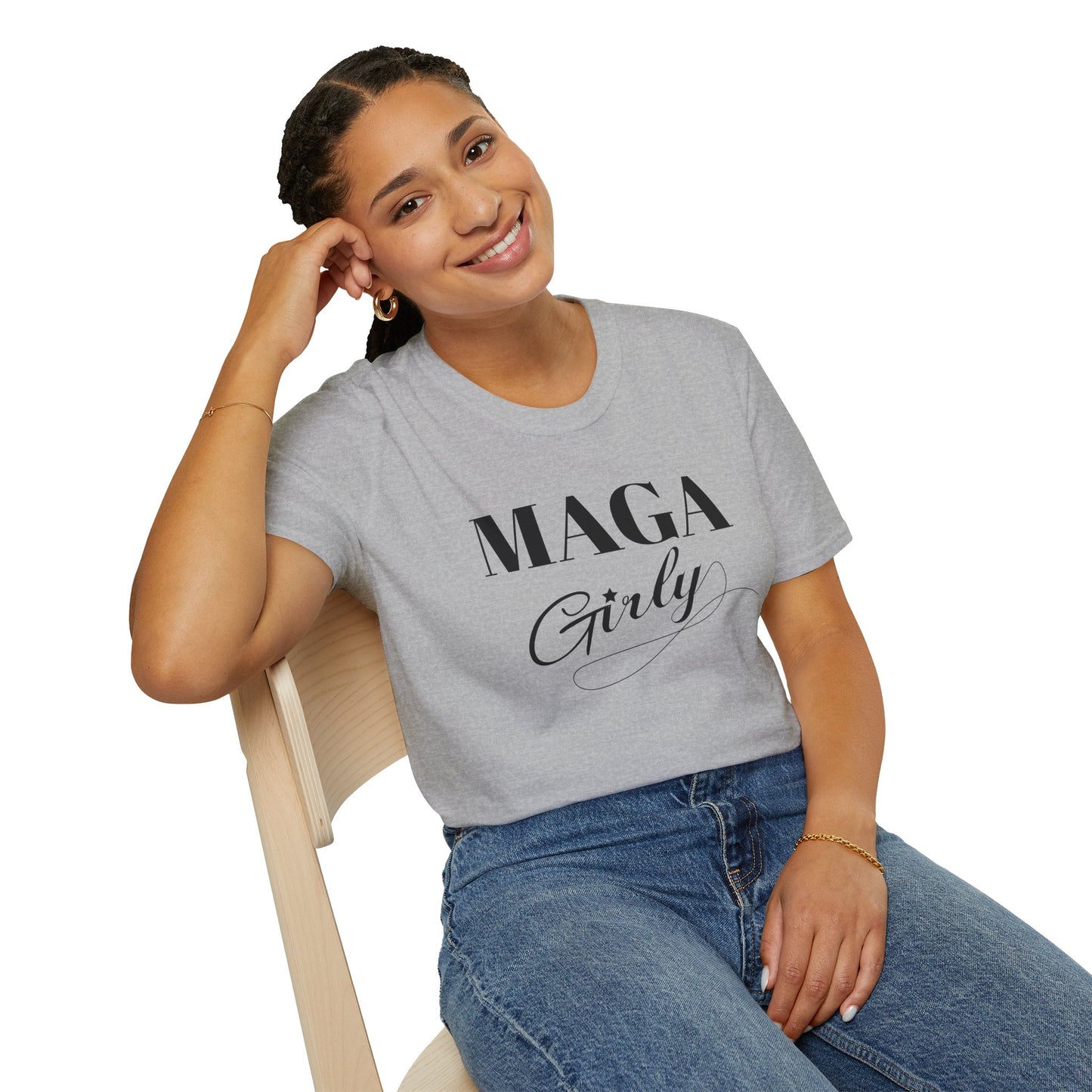 MAGA Girly Pro Trump Gildan Softstyle Shirt
