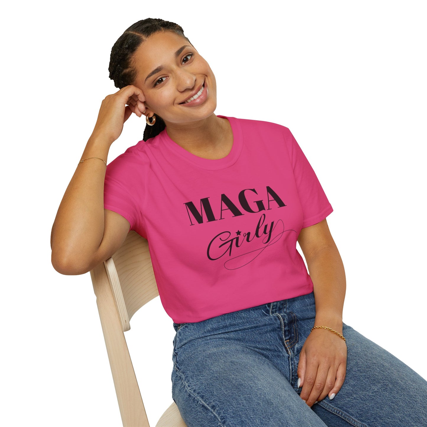 MAGA Girly Pro Trump Gildan Softstyle Shirt