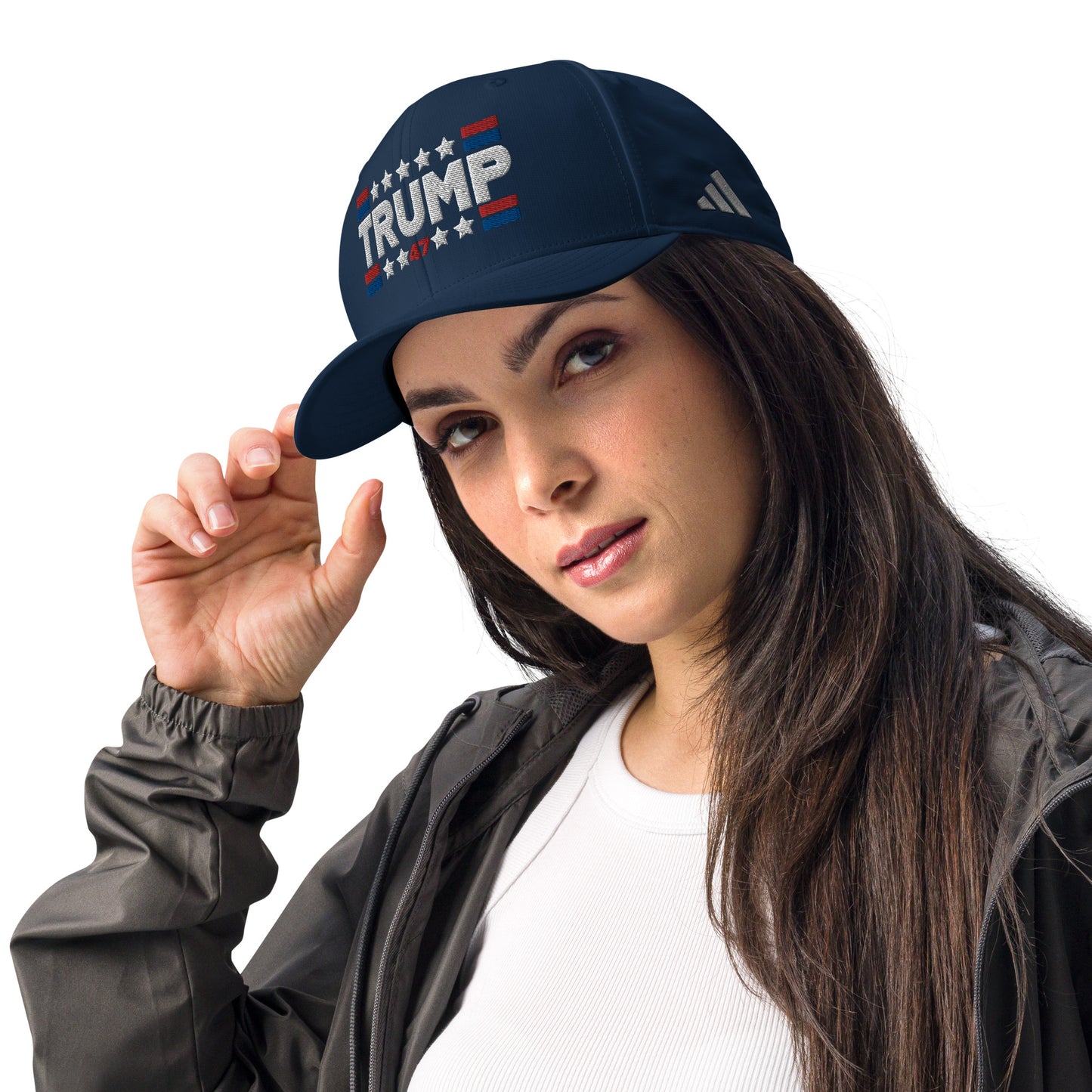 Trump 47 Dark Adidas Performance Cap | Pro Trump Hat for 2024 Election
