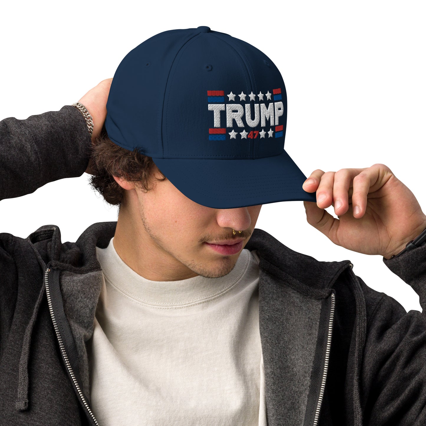 Trump 47 Dark Adidas Performance Cap | Pro Trump Hat for 2024 Election