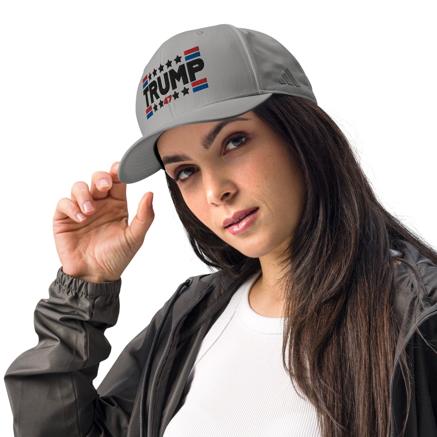 Trump 47 Light Adidas Performance Cap | Pro Trump Hat for 2024 Election