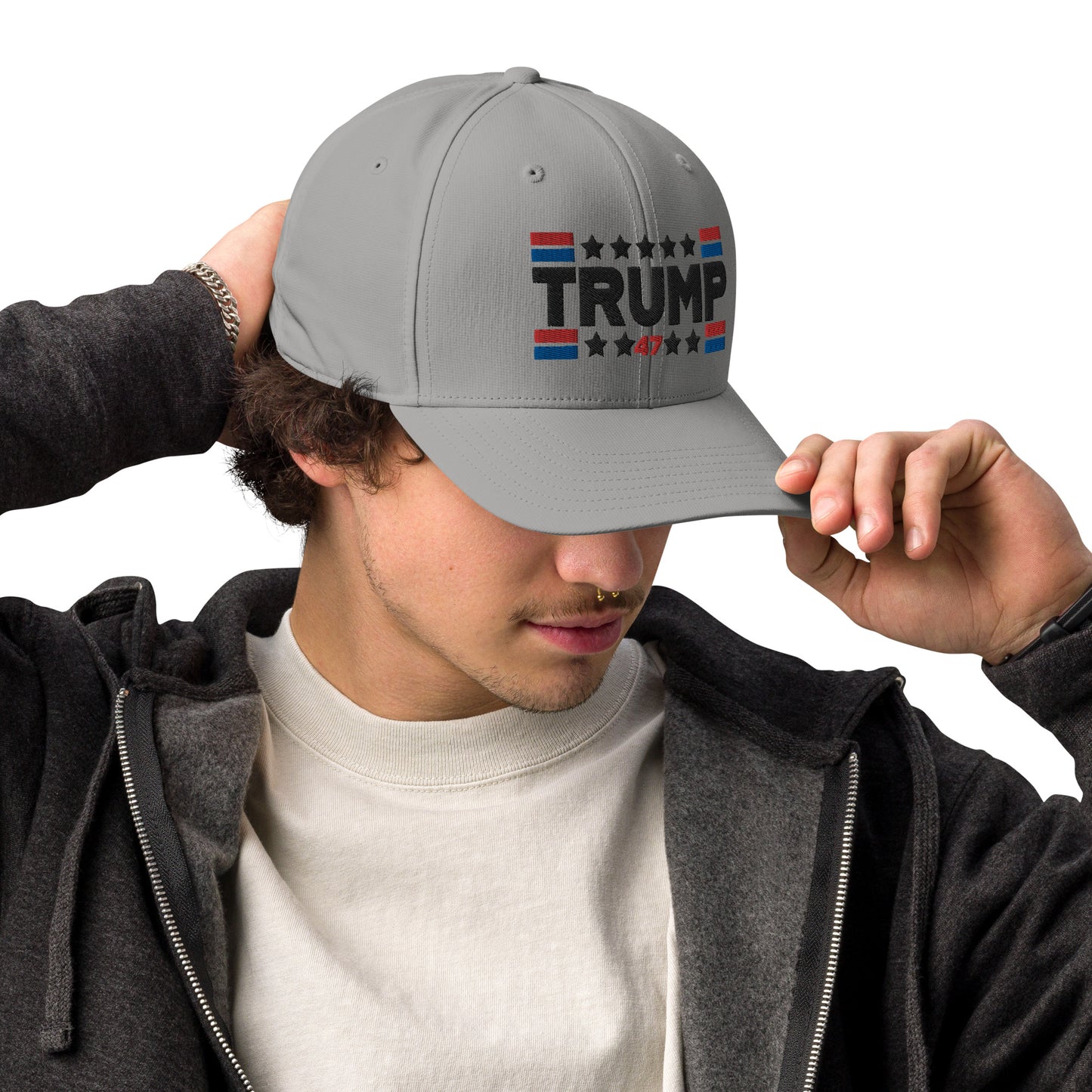 Trump 47 Light Adidas Performance Cap | Pro Trump Hat for 2024 Election
