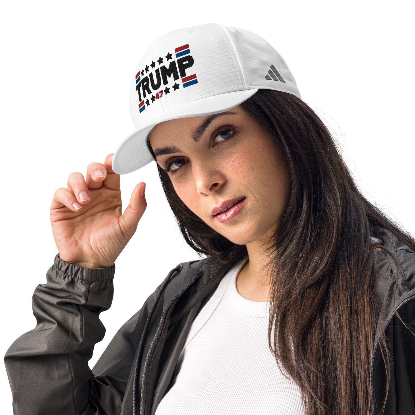 Trump 47 Light Adidas Performance Cap | Pro Trump Hat for 2024 Election