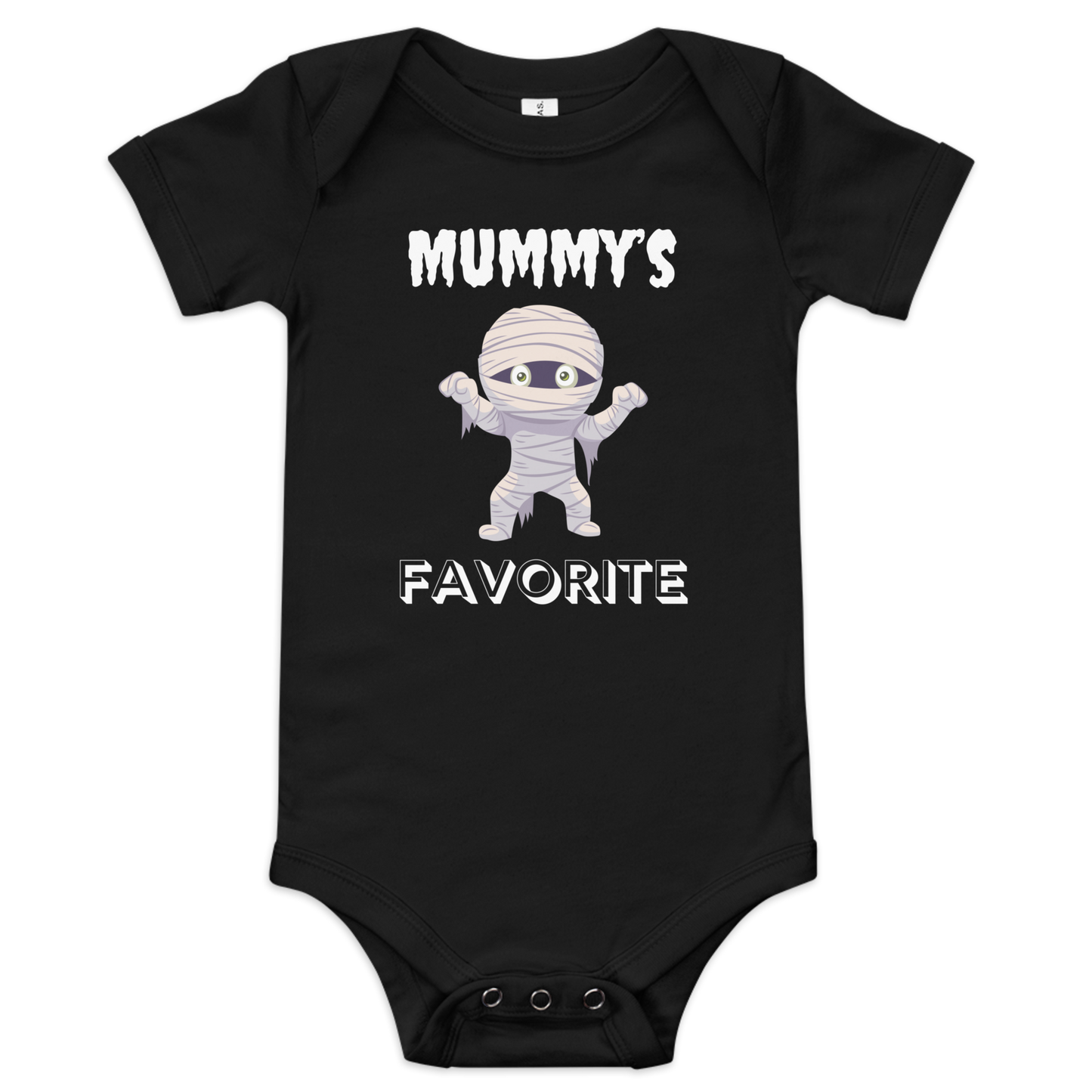 Mummy's Favorite Black Halloween Baby Bodysuit