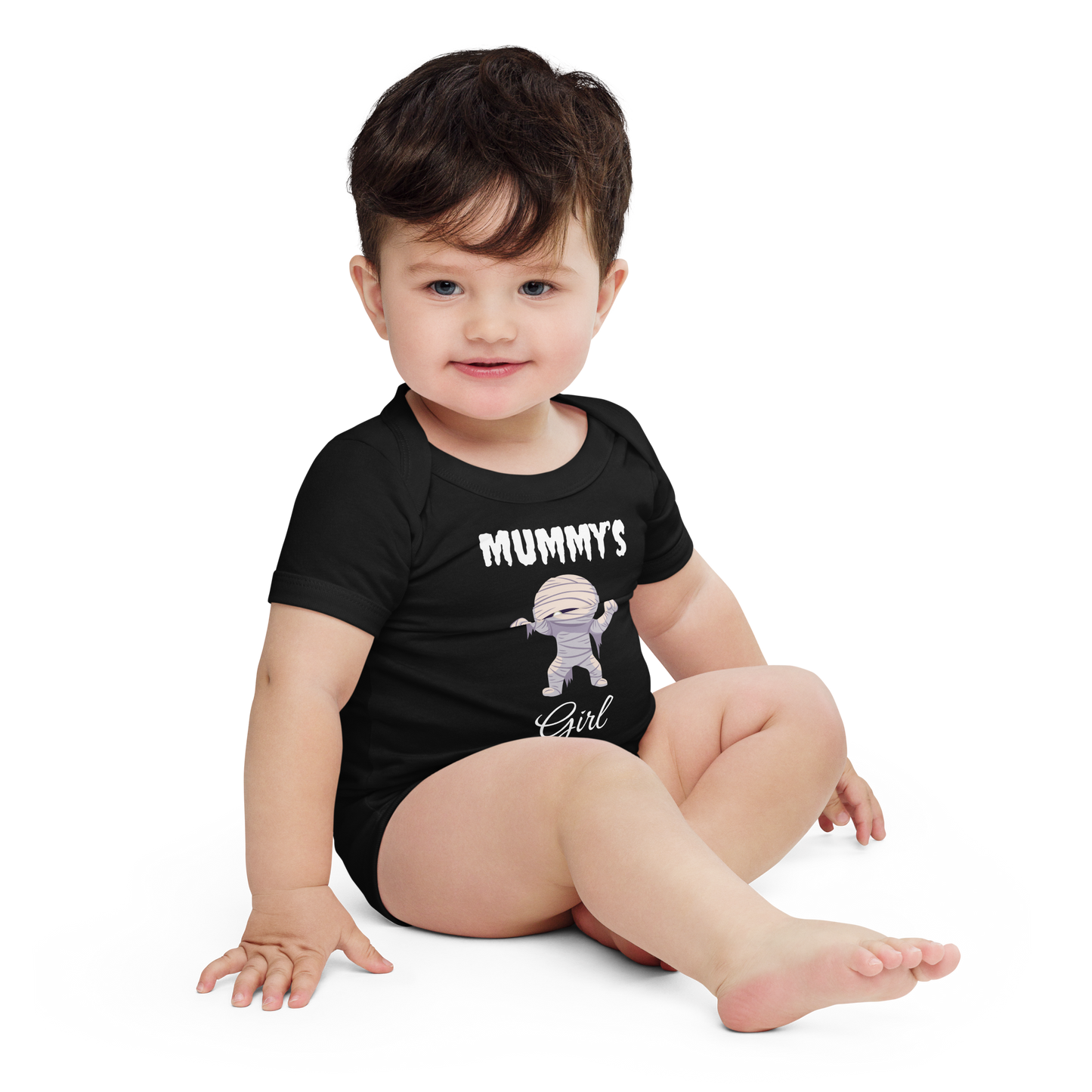 Mummy's Girl Black Halloween Baby Bodysuit