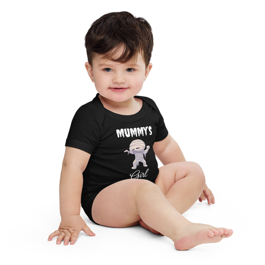 Mummy's Girl Black Halloween Baby Bodysuit