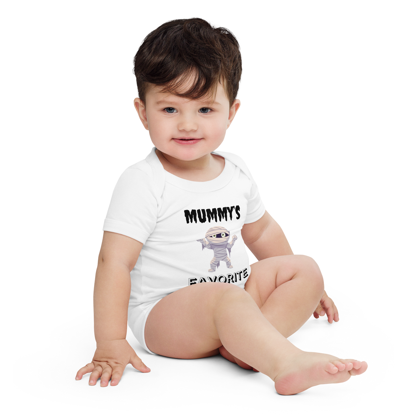 Mummy's Favorite White Halloween Baby Bodysuit