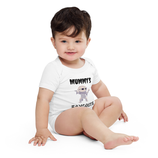 Mummy's Favorite White Halloween Baby Bodysuit