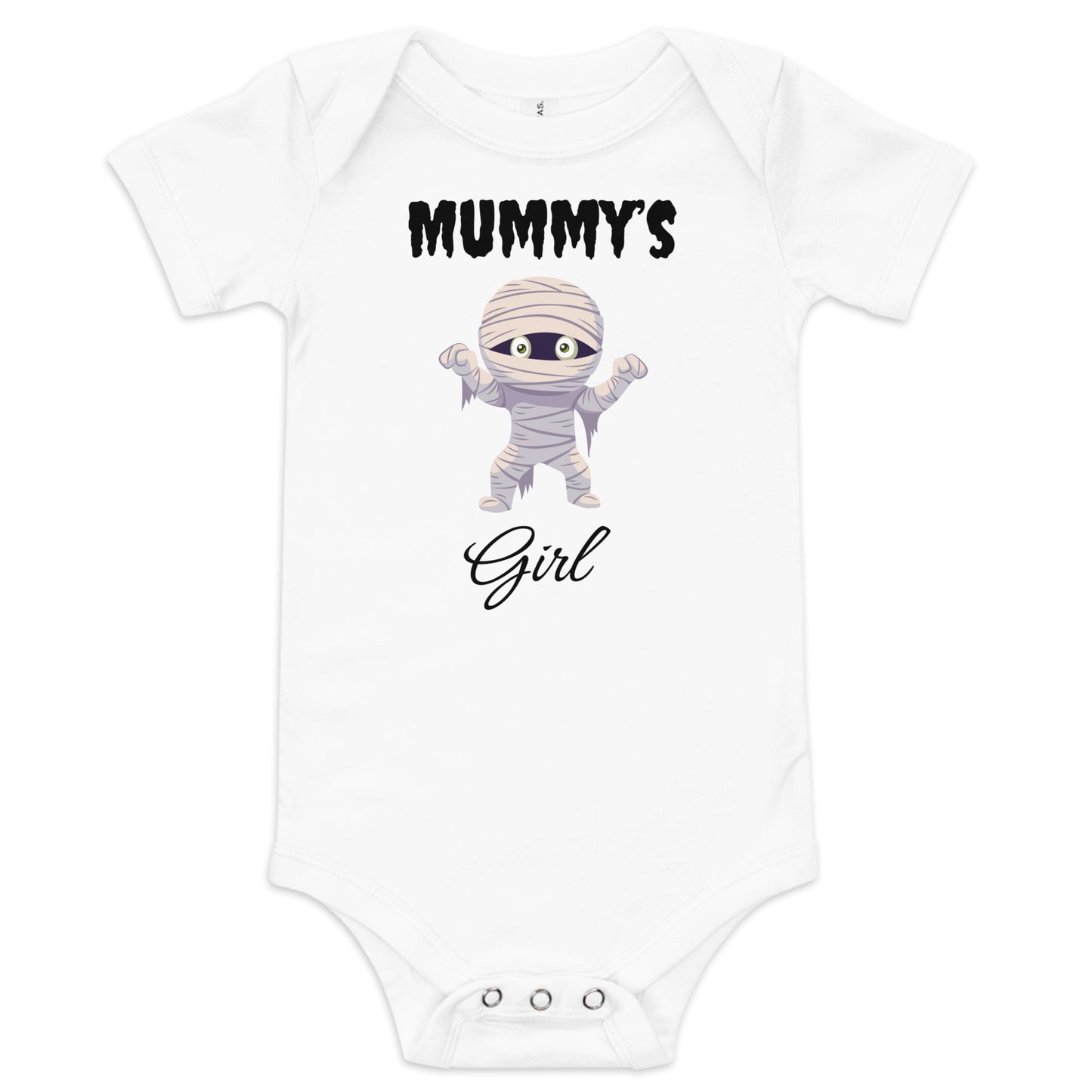 Mummy's Girl White Halloween Baby Bodysuit