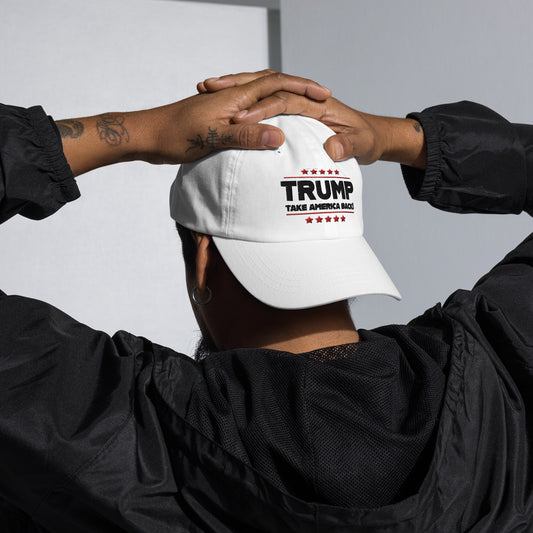 Trump Take America Back – Trump 2024 White Classic Dad Hat