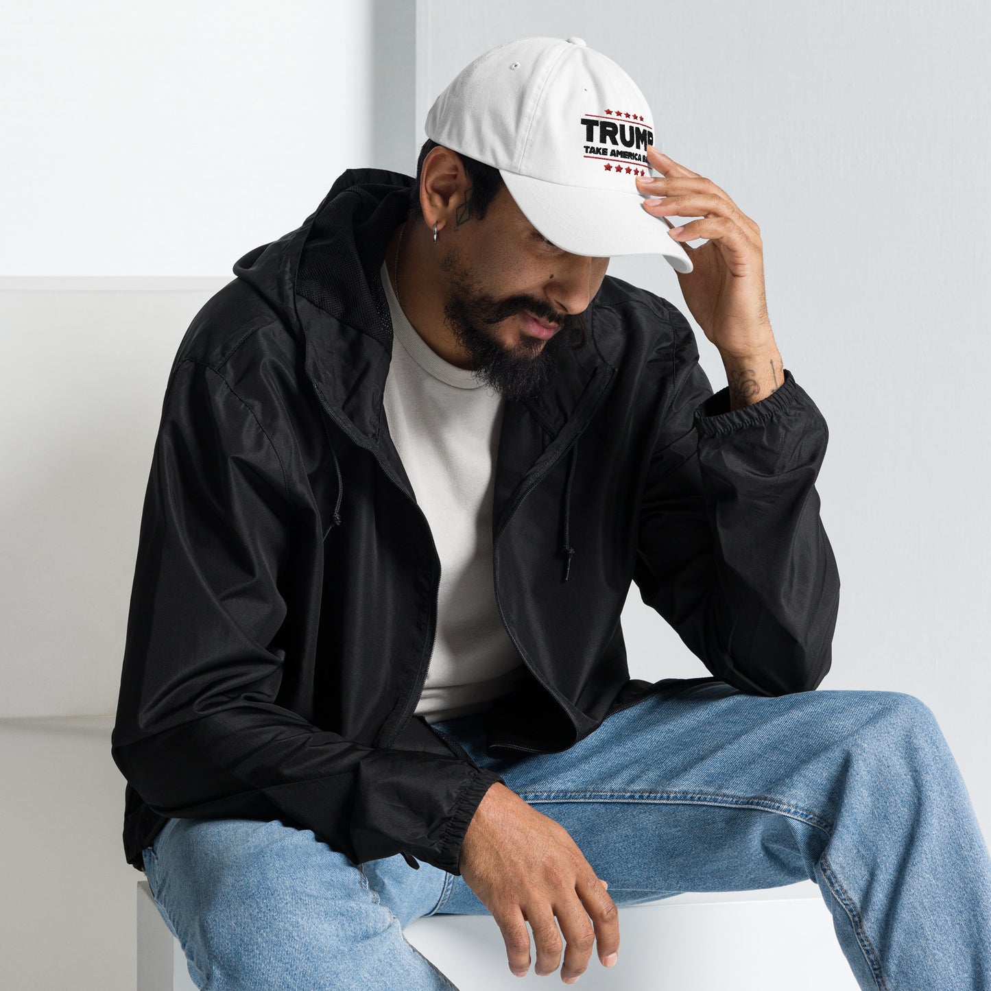Trump Take America Back – Trump 2024 White Classic Dad Hat