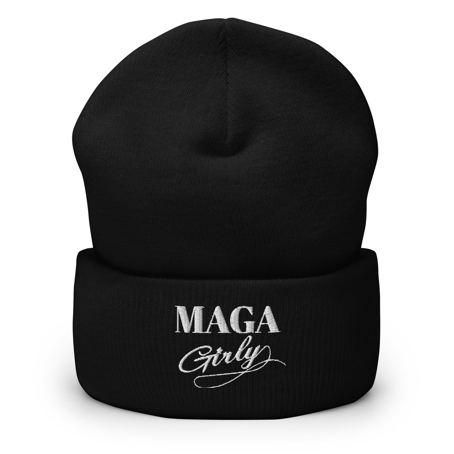 MAGA Girly Cuffed Beanie