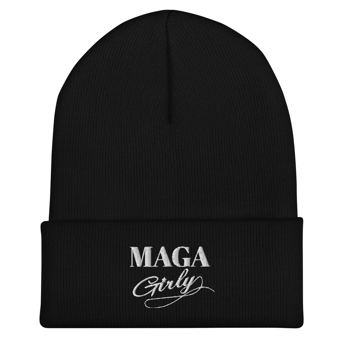 MAGA Girly Cuffed Beanie