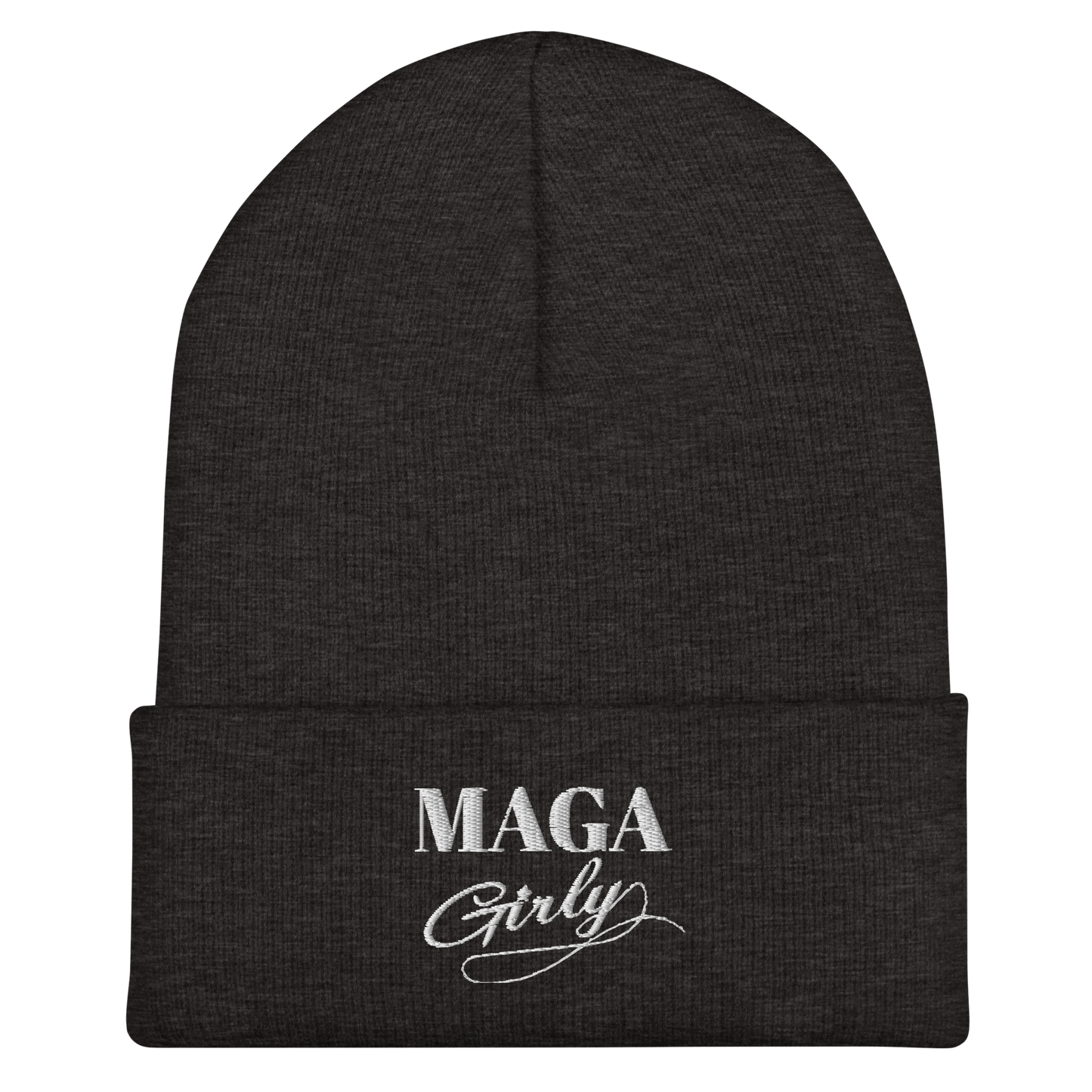 MAGA Girly Cuffed Beanie