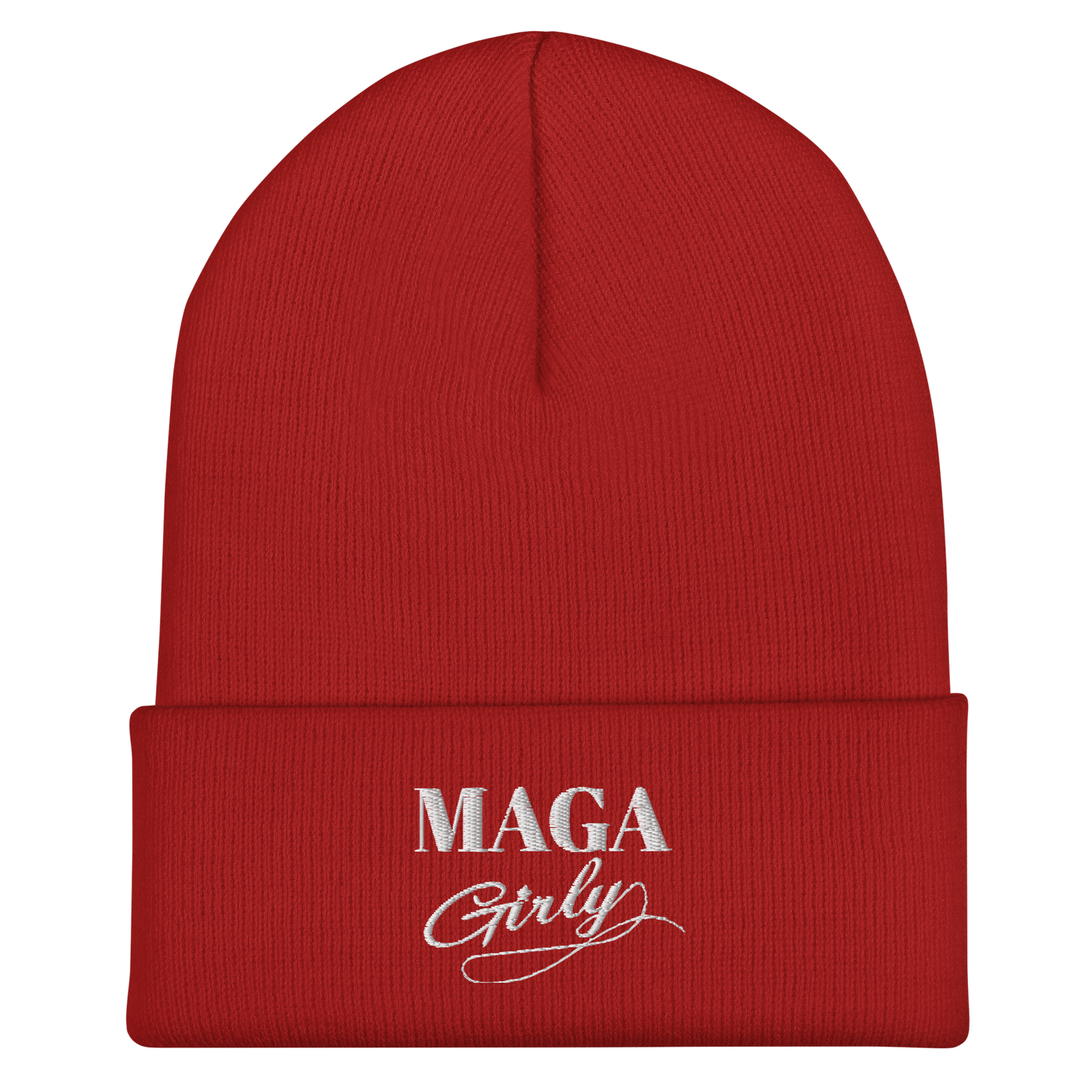 MAGA Girly Cuffed Beanie