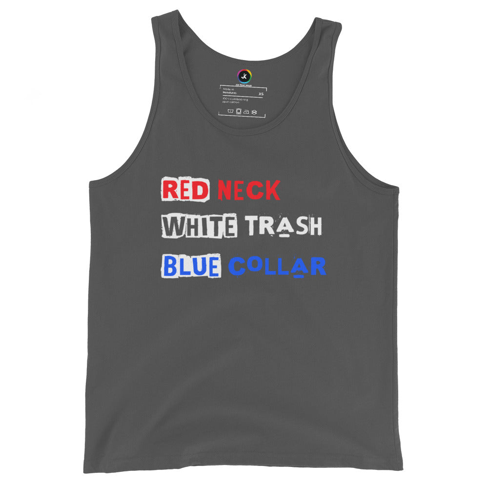 Red Neck White Trash Blue Collar Bella+Canvas Jersey Tank top
