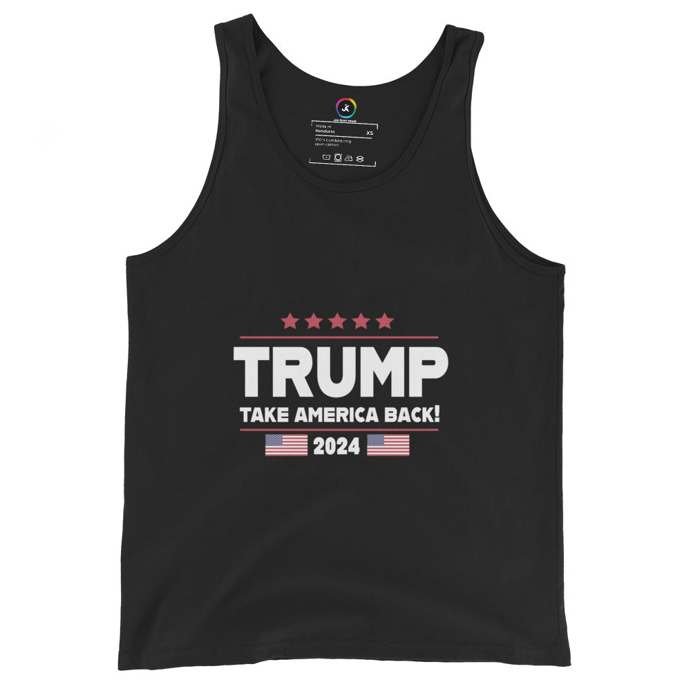 Trump Take America Back Dark Unisex Jersey Tank