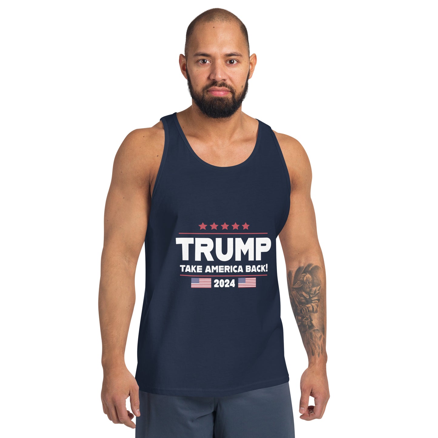 Trump Take America Back Dark Unisex Jersey Tank