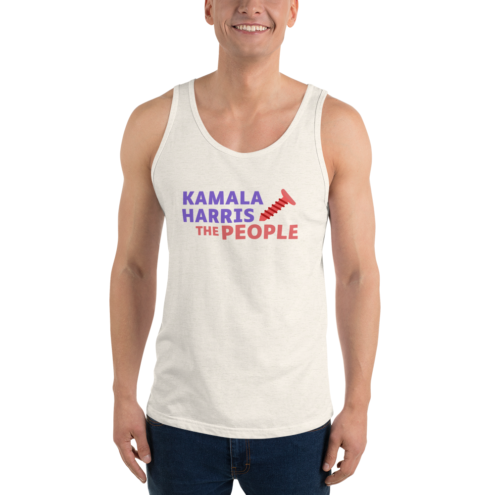 Kamala Harris “Screwing the People” Bella+Canvas Light Tank Top