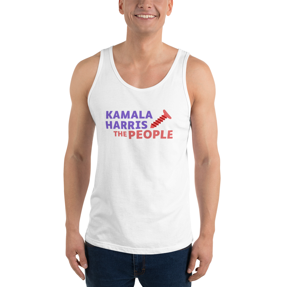 Kamala Harris “Screwing the People” Bella+Canvas Light Tank Top
