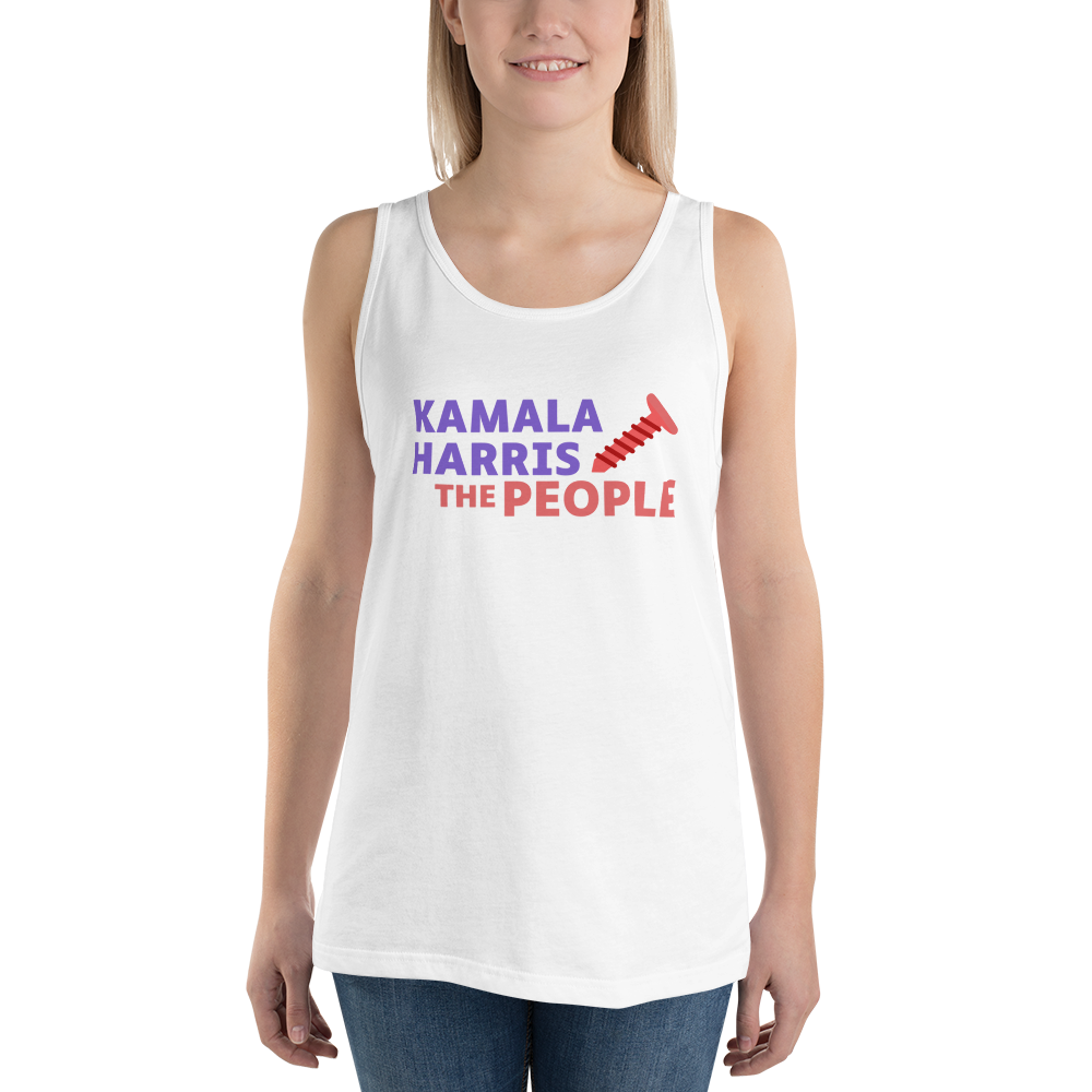 Kamala Harris “Screwing the People” Bella+Canvas Light Tank Top
