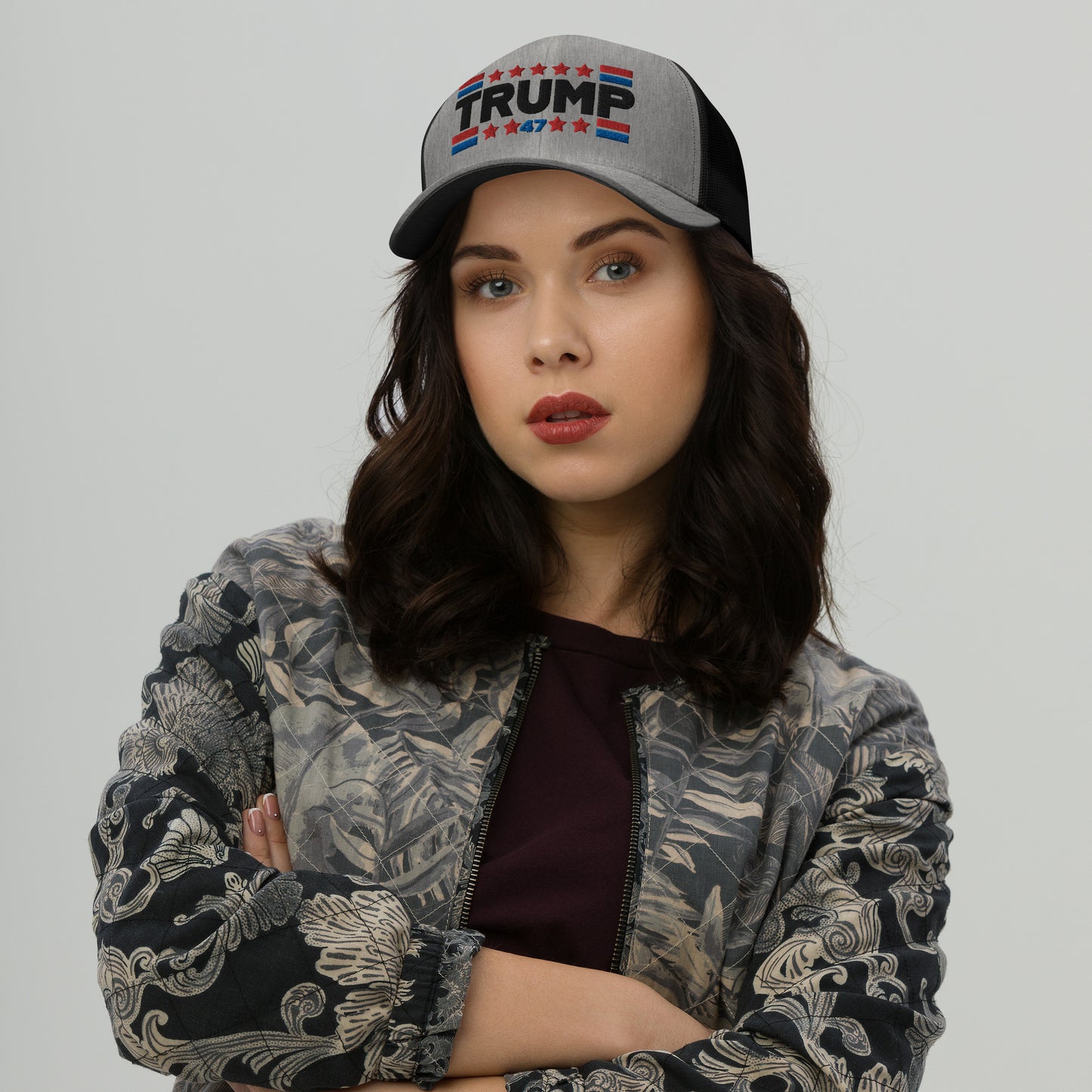 Trump 47 Light Yupoong Retro Trucker Hat | Pro Trump 2024 Election Cap